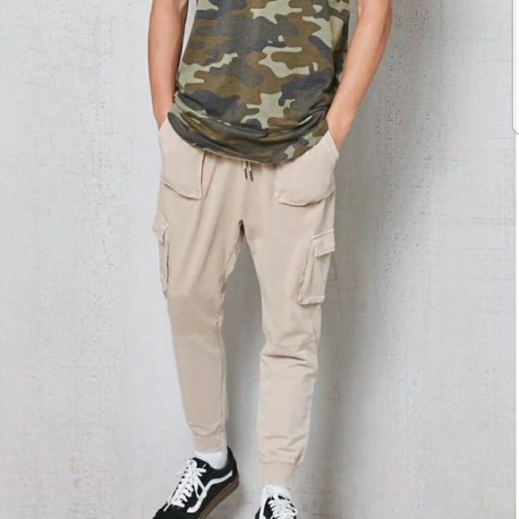 pacsun drop skinny camo cargo jogger pants